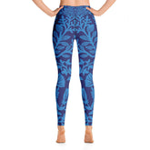 High Waist Yoga Leggings in Ocean Blue